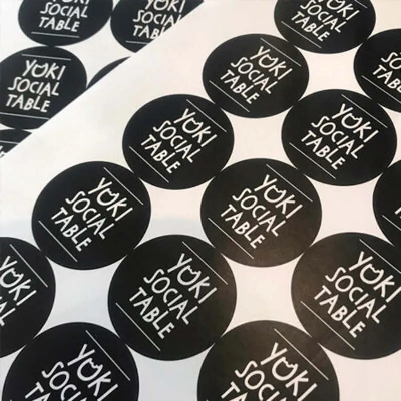 custom round stickers on a roll factory